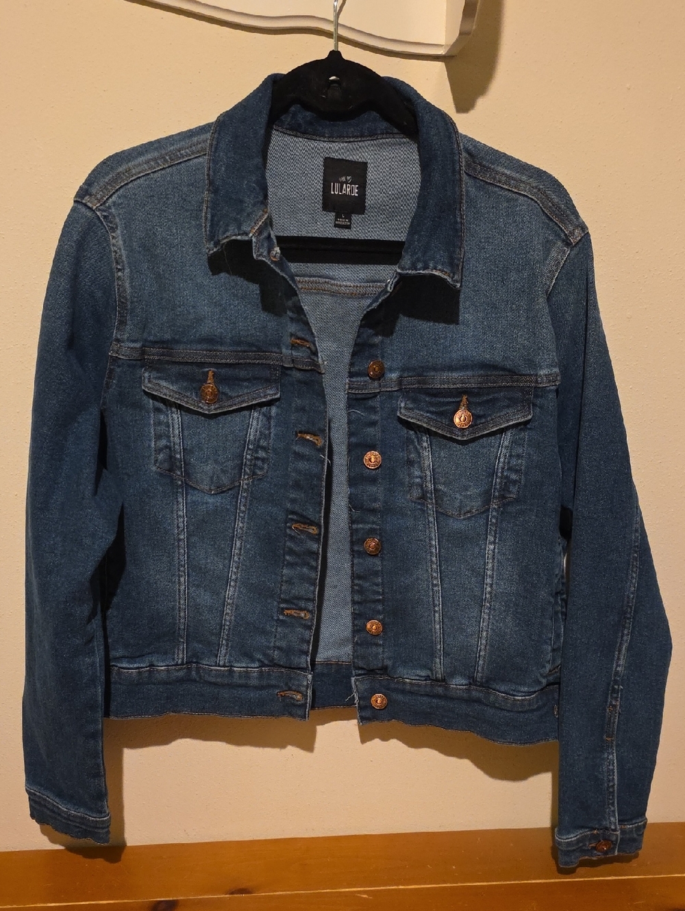 LuLaRoe Dark Blue Denim Jacket